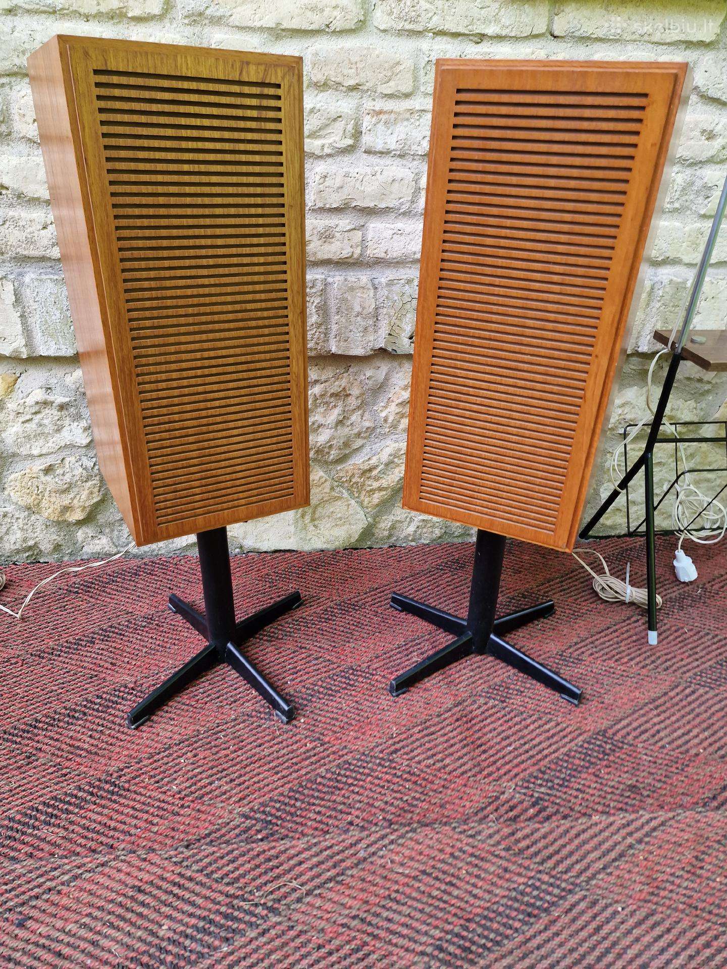 Vintažinės mid century garso kolonėlės Telefunken