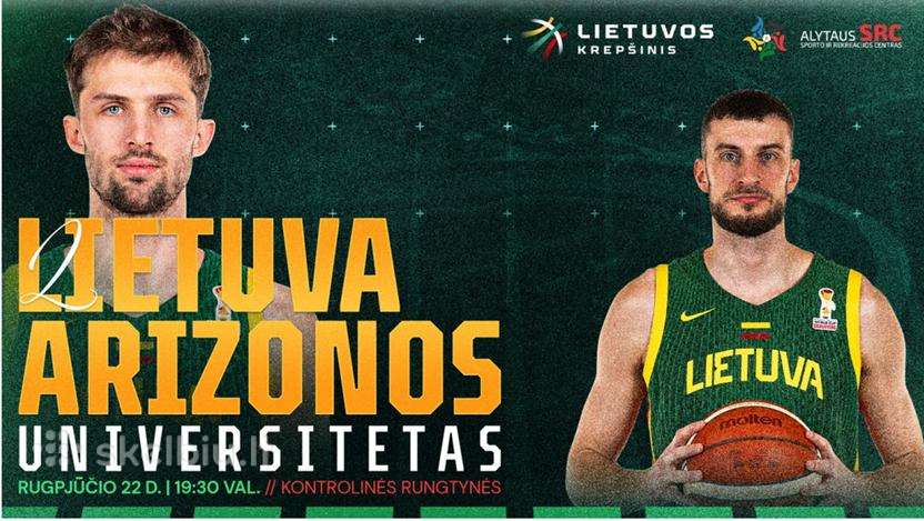 2 bilietai į Lietuvos rinktinės rungtynes