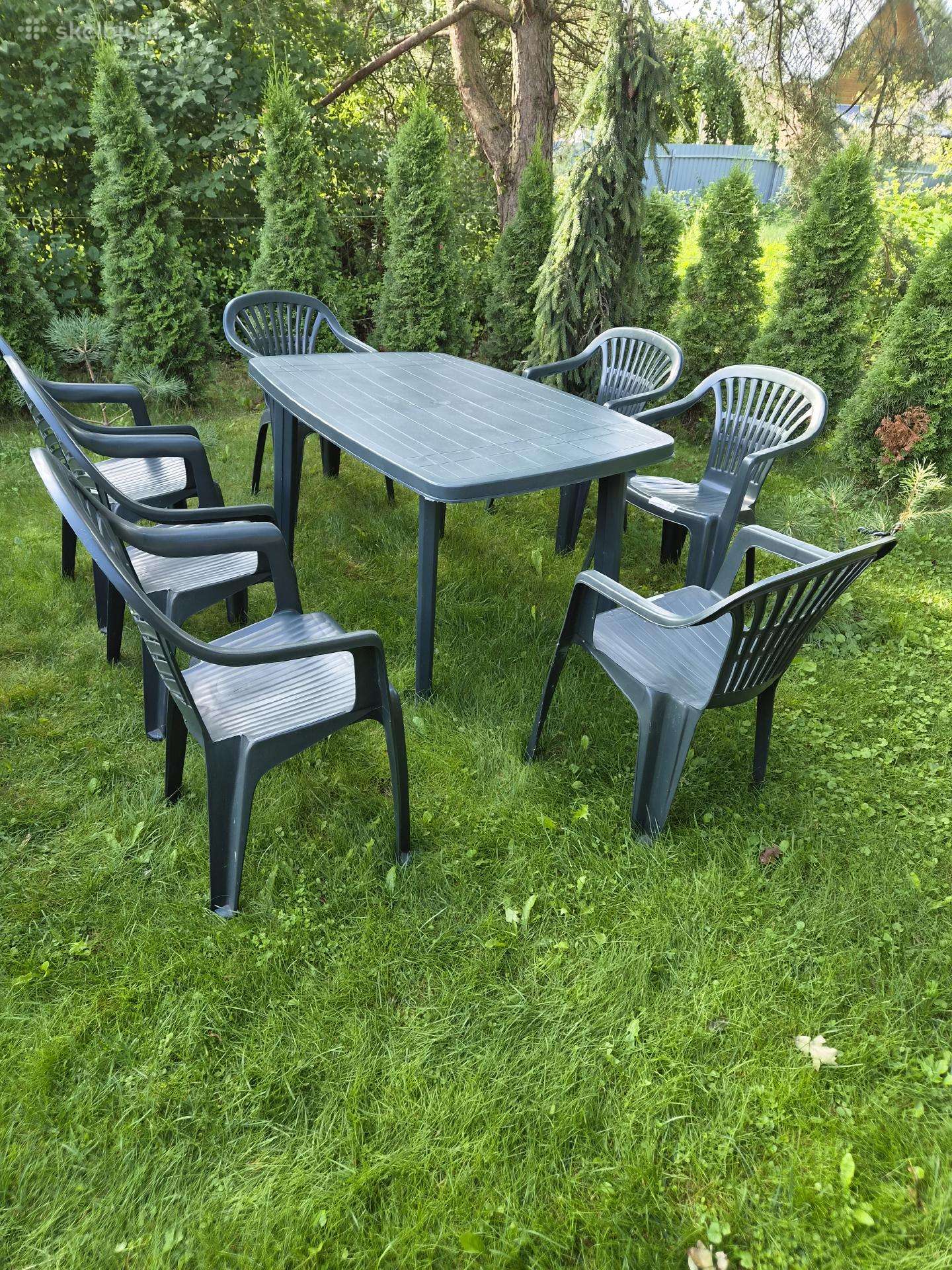 Plastikiniai lauko baldai