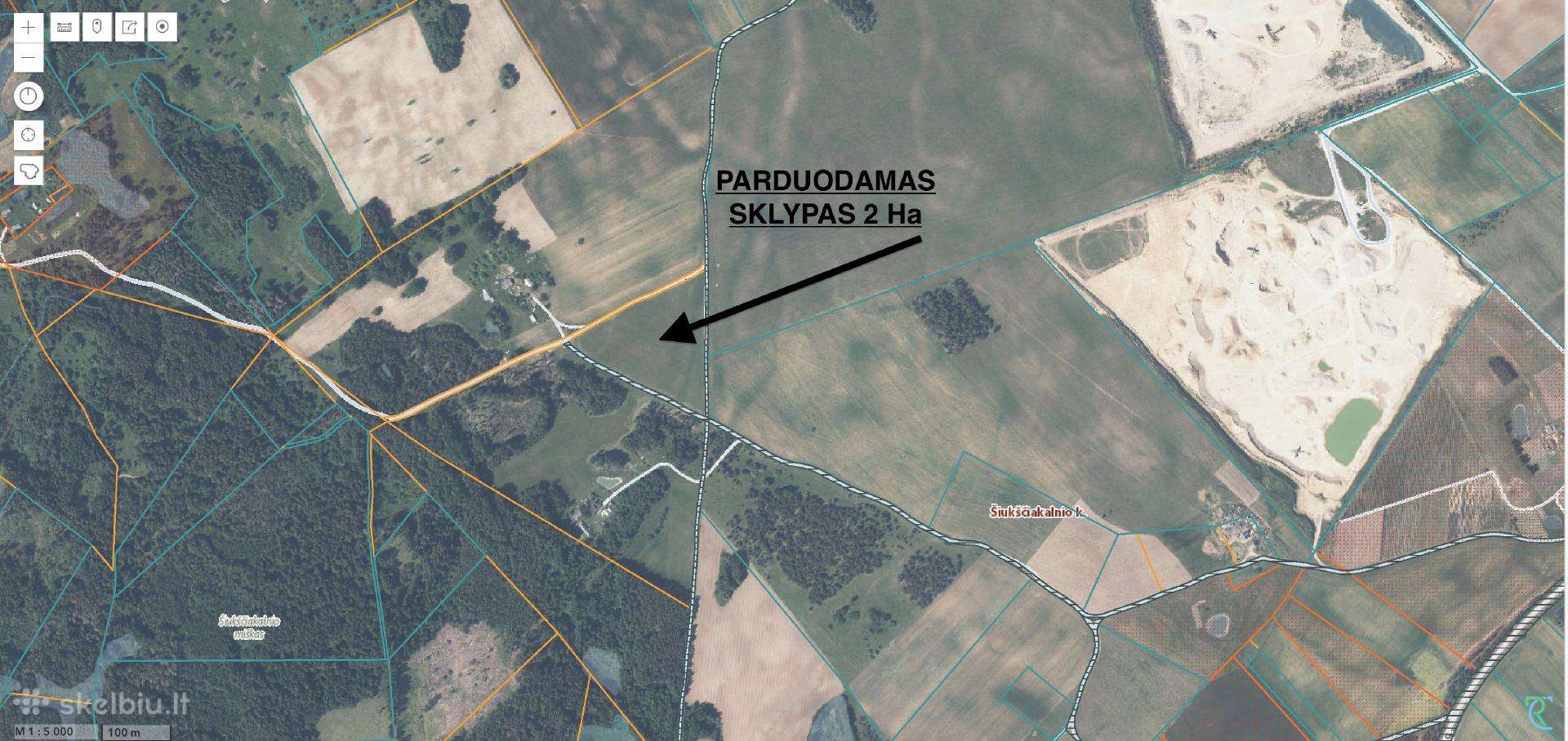 Parduodamas žemės ūkio paskirties sklypas 2 Ha