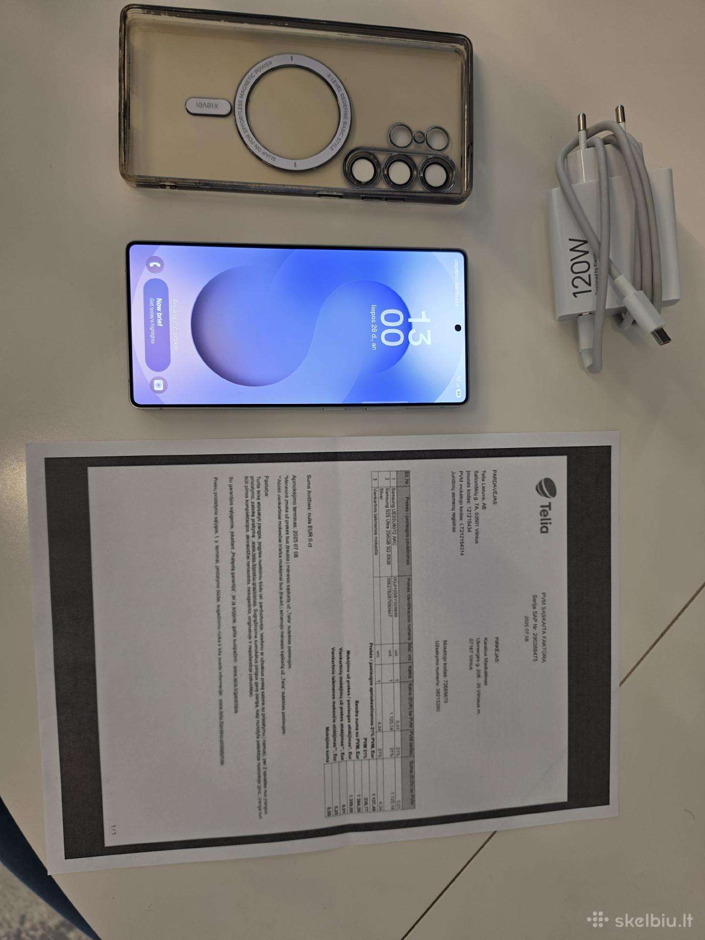 Samsung galaxy S25 ultra. 256gb. atminties.