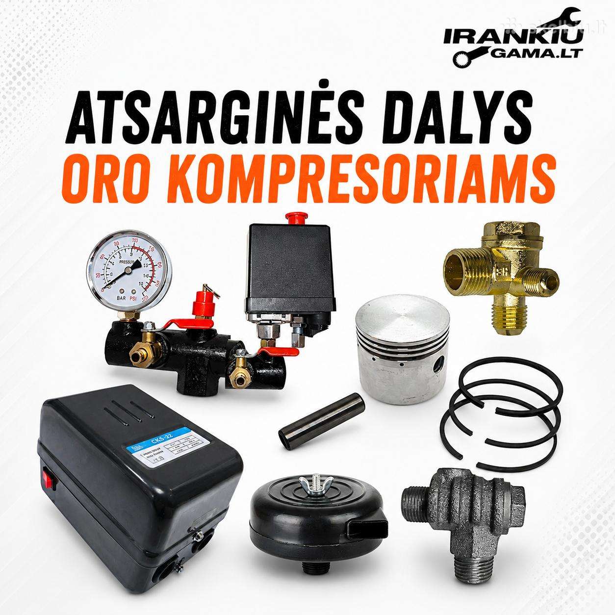 Atsarginės dalys oro kompresoriams