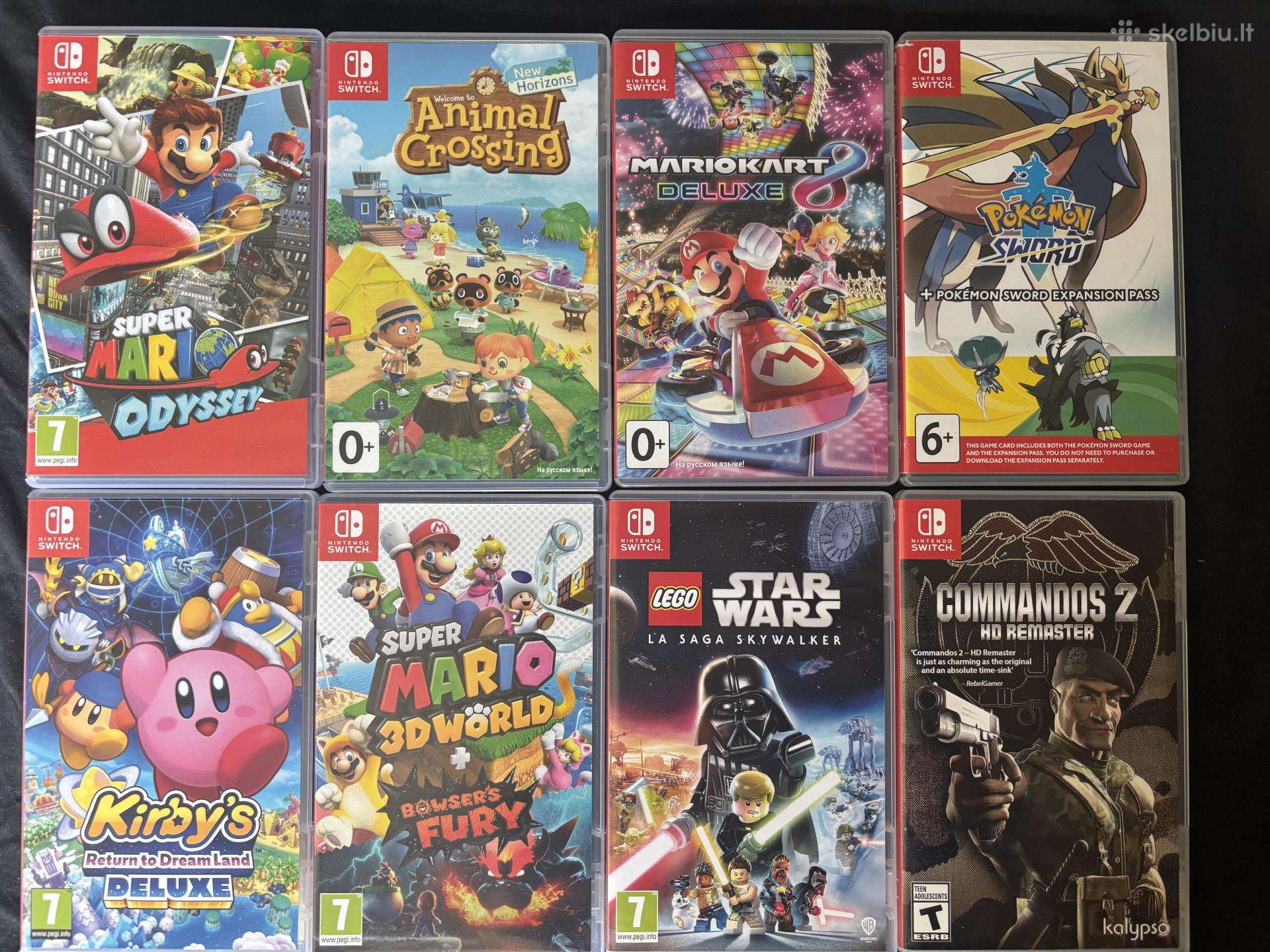 „Nintendo Switch“ žaidimų kolekciją