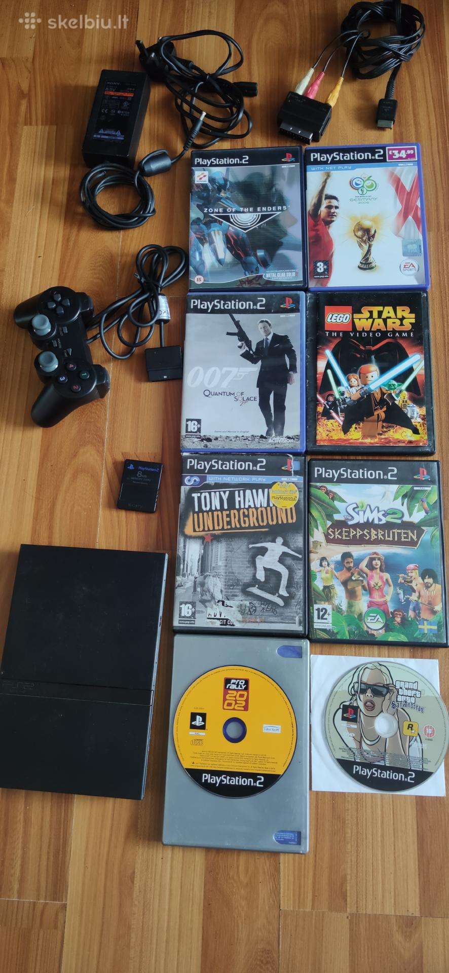 Originalus Ps2 su žaidimais