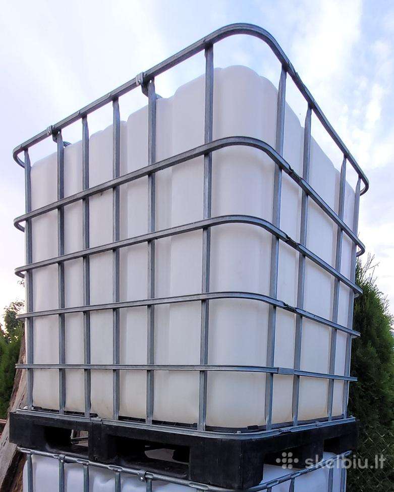 Ibc 1000 l konteineris vandeniui, trąšoms, kurui