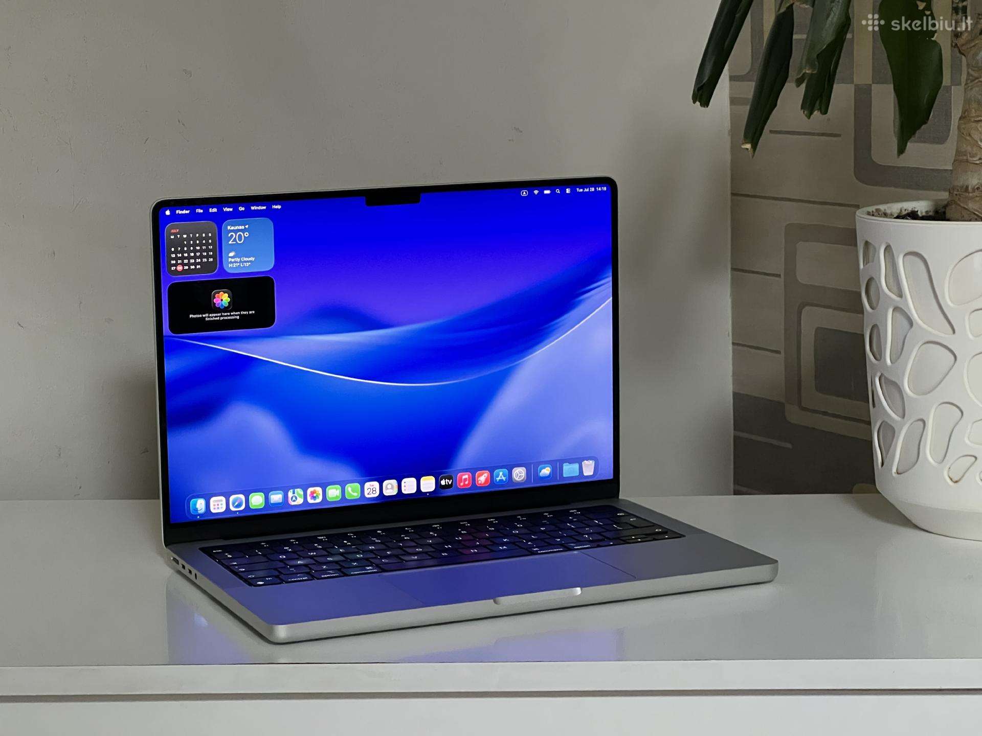 Parduodamas MacBook Pro 14 su M1 Pro, Xdr 120hz.