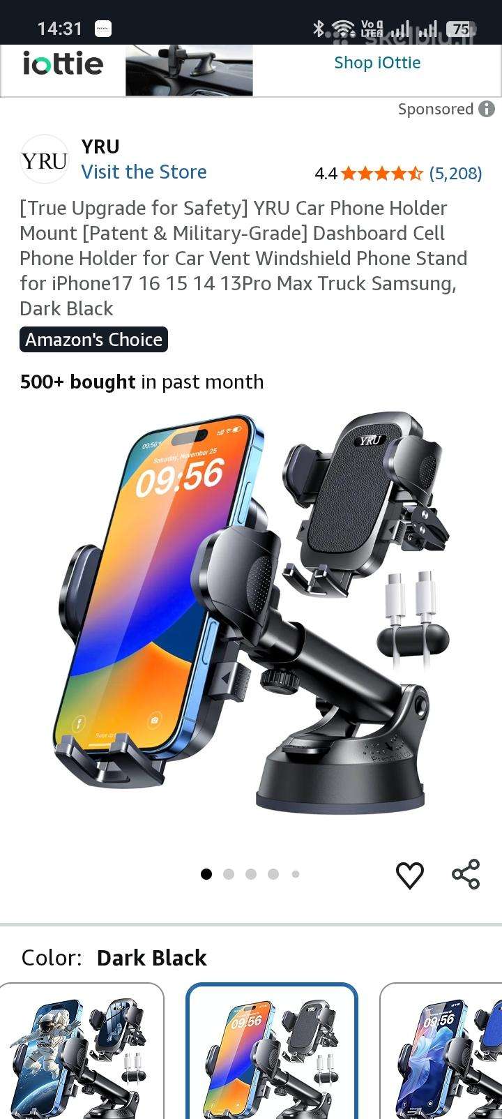 Telefono laikiklis į automobilį