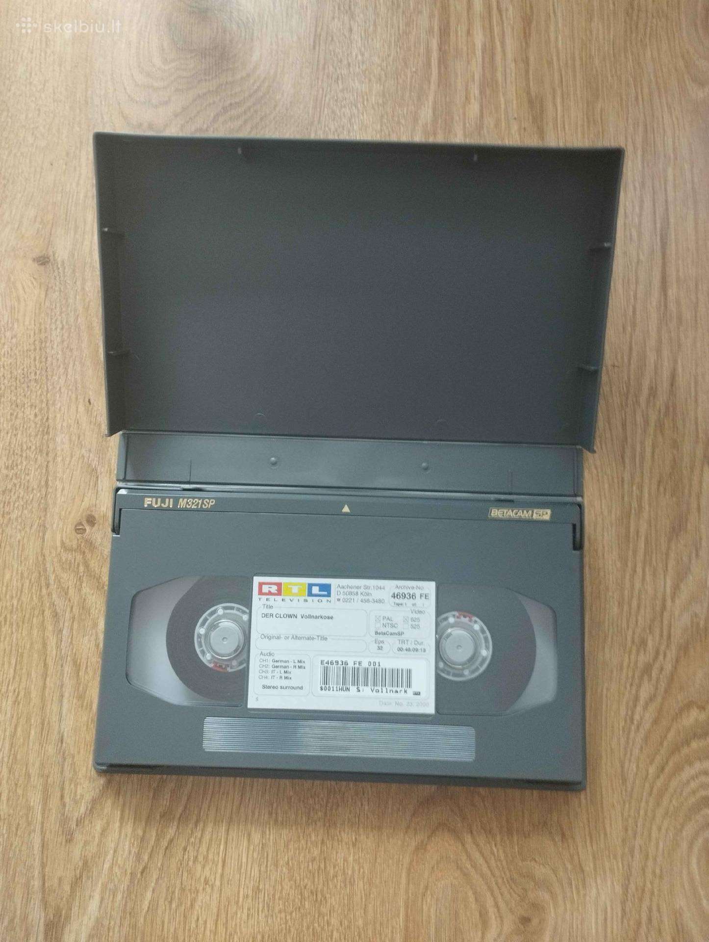 Lnk studijinės Betacam Sp kasetės
