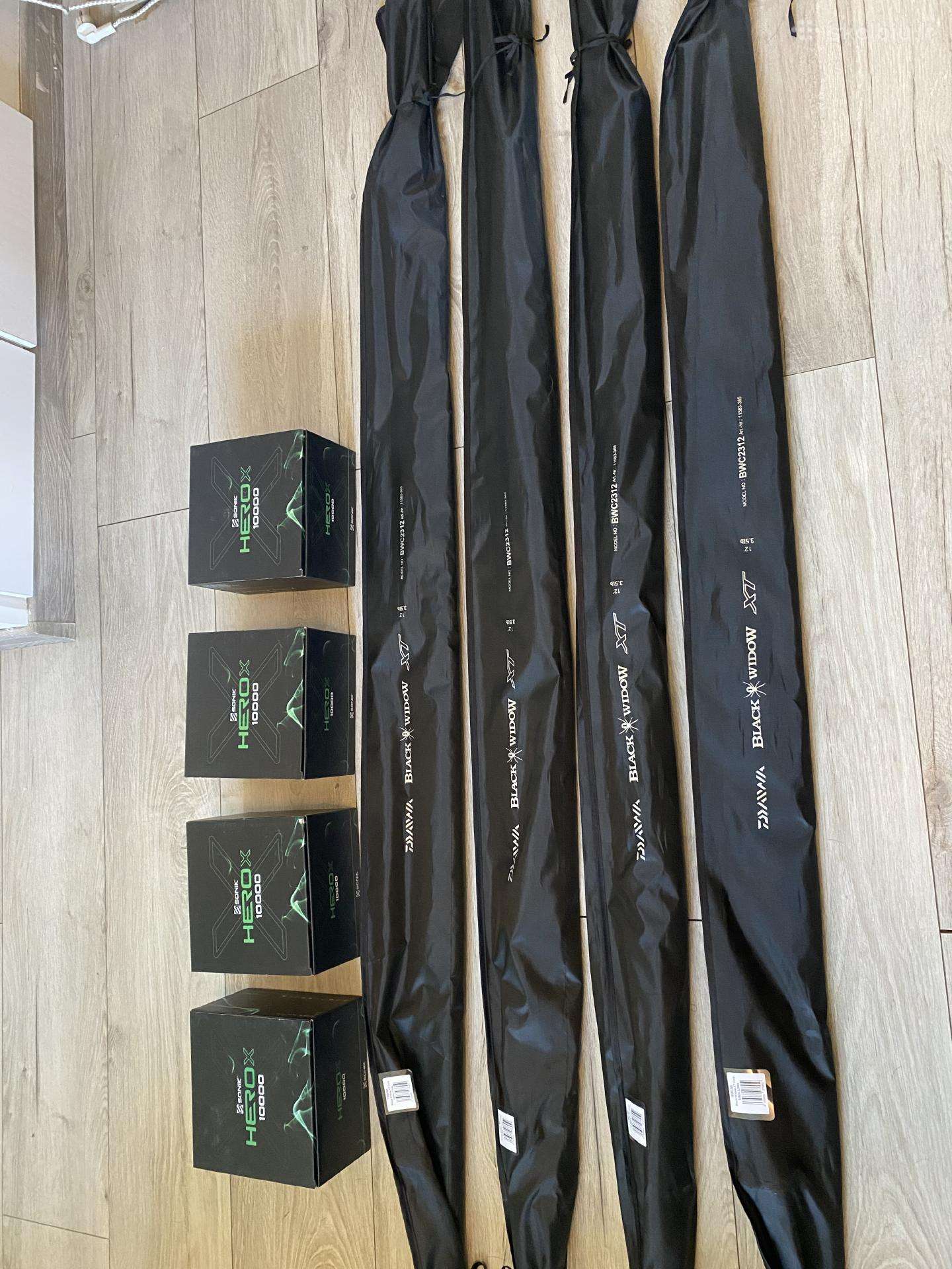 Naujos Daiwa Karpinės meškerės ir Sonik ritės