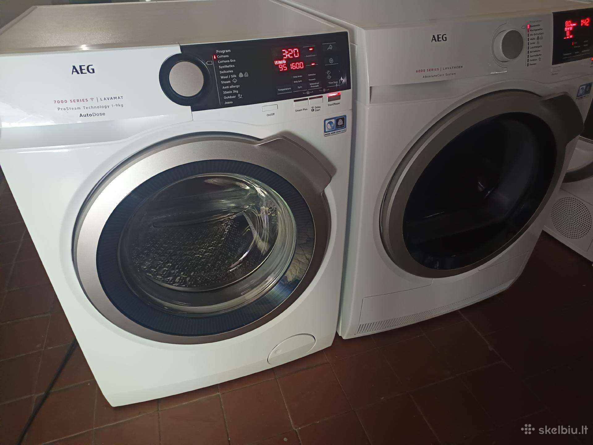 Aeg 7-8 serijos skalbykle ir dziovykles komplektas
