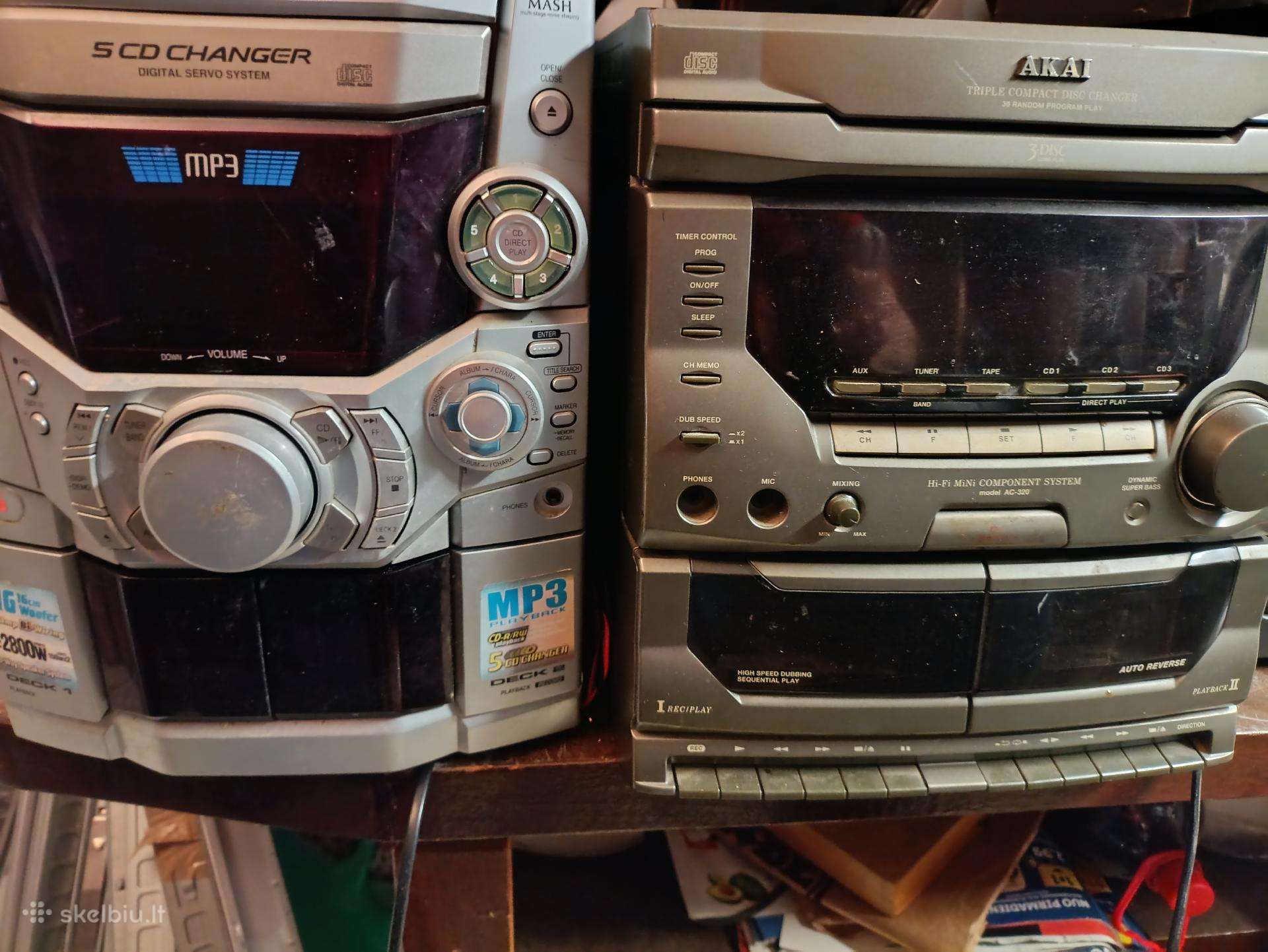 Centrai Panasonic-ak410,251w, Akai, Aux,fm,mc