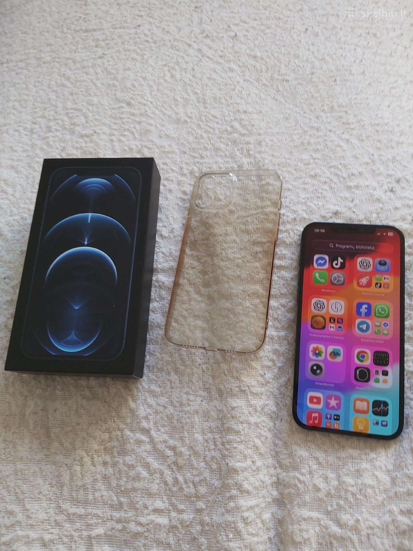Skubiai iPhone 12 pro max 128gb 90e