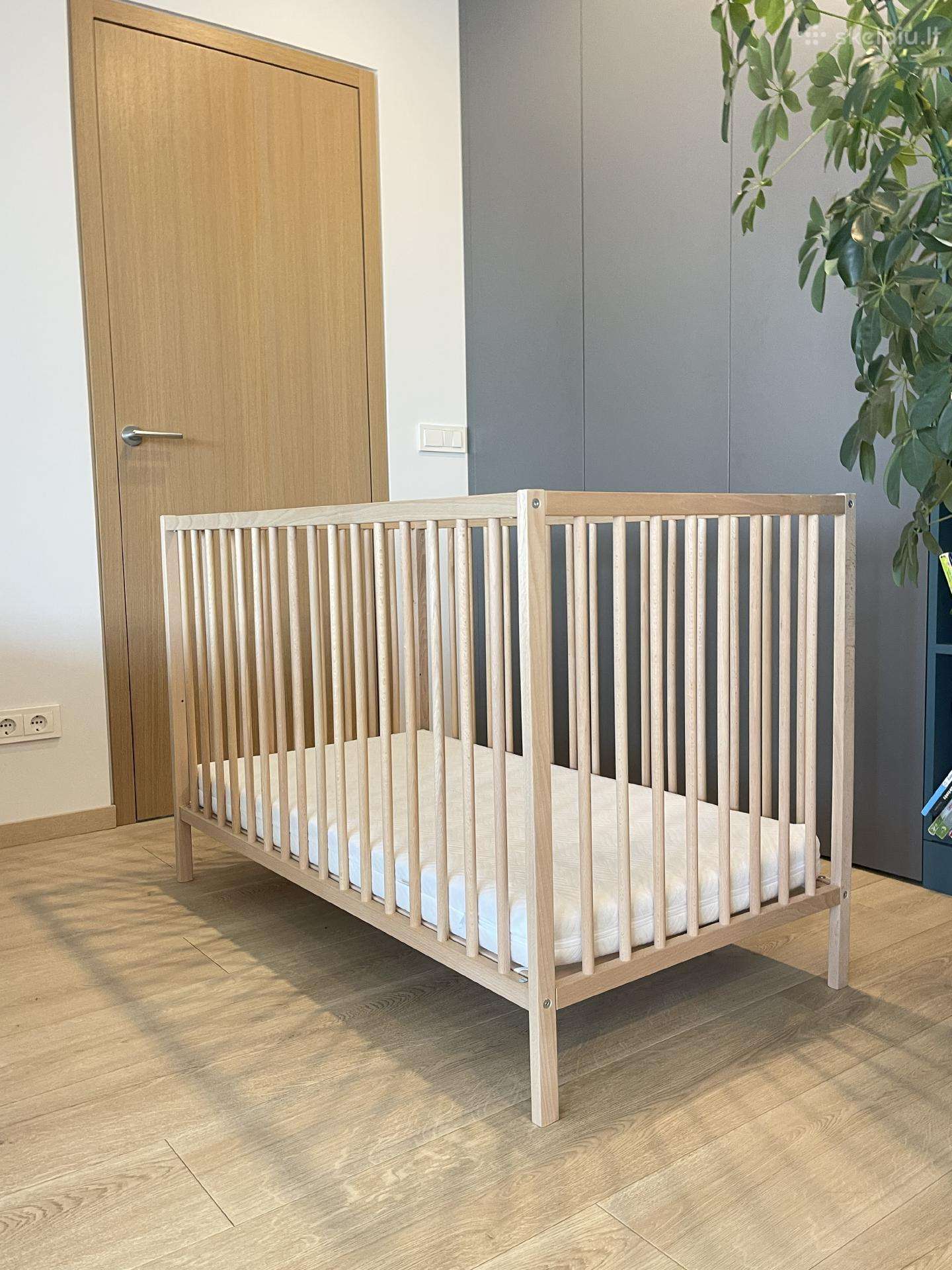 Ikea lovelė Sniglar + dvipusis kokosų čiužinys