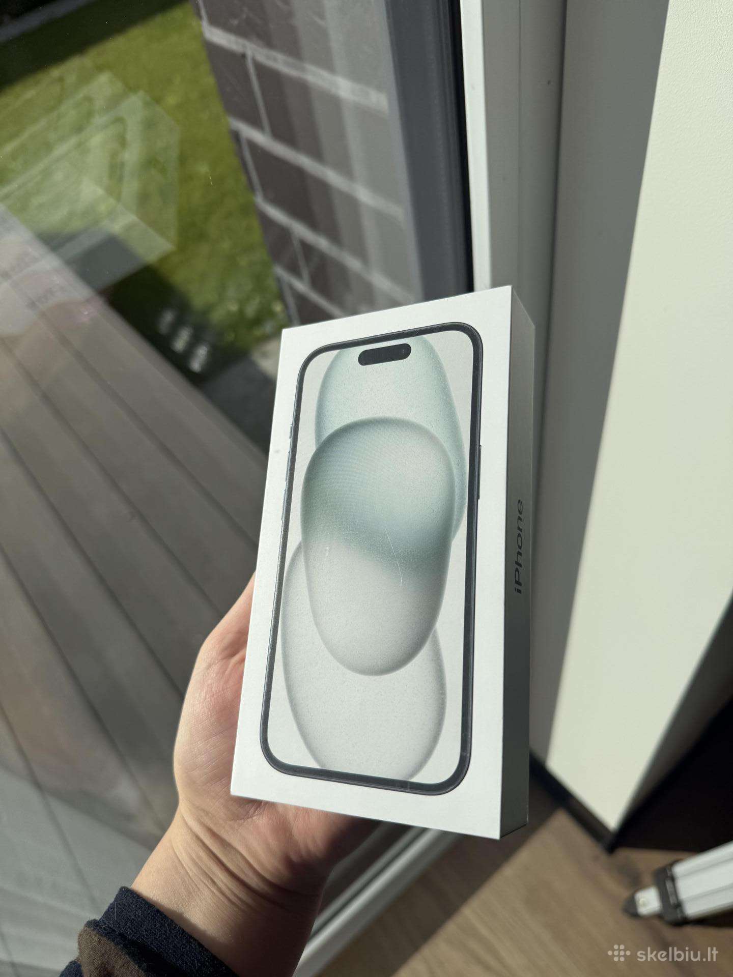 iPhone 15, juodas, 128gb