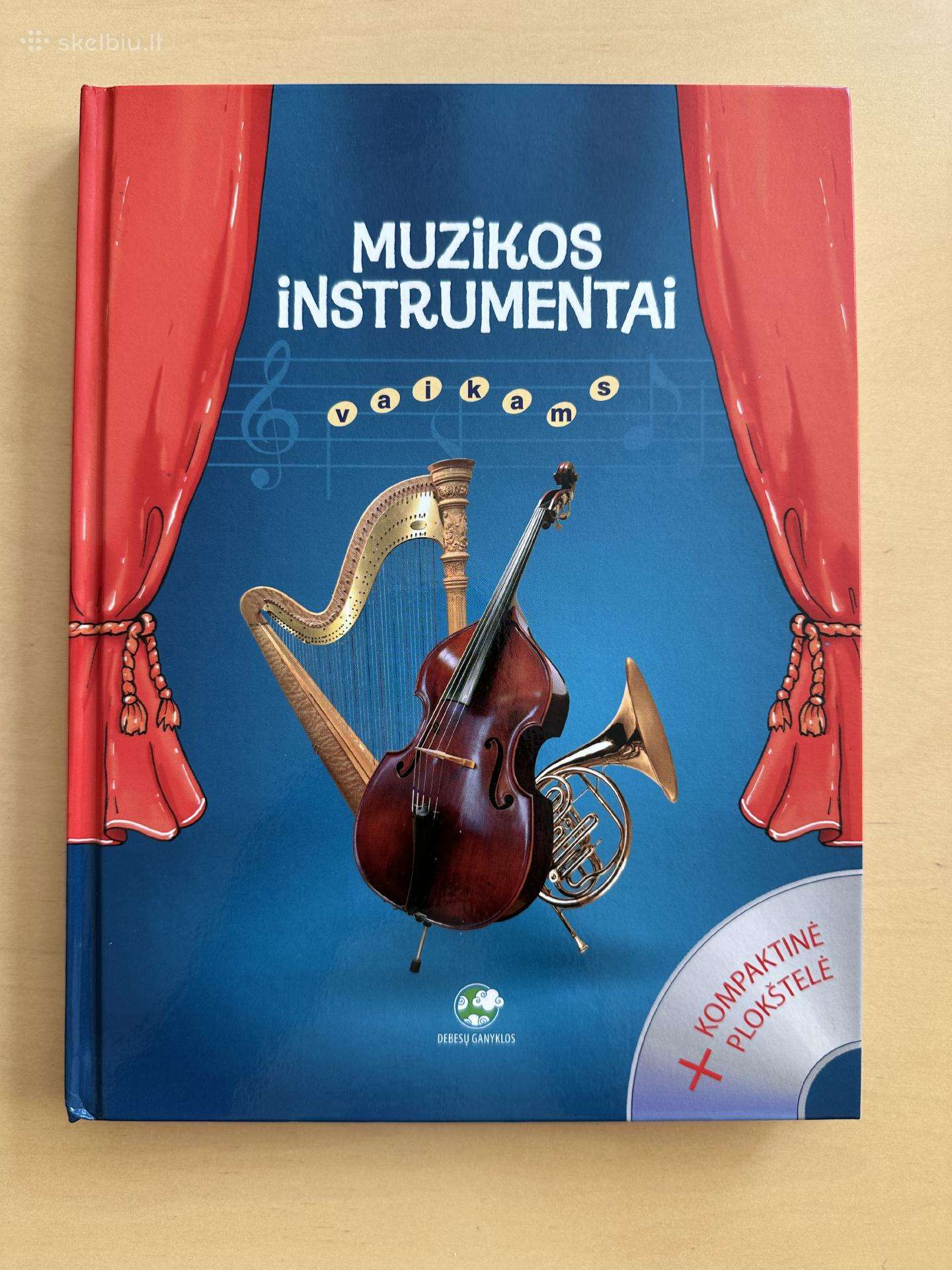 Knyga vaikams “Muzikos instrumentai + CD.