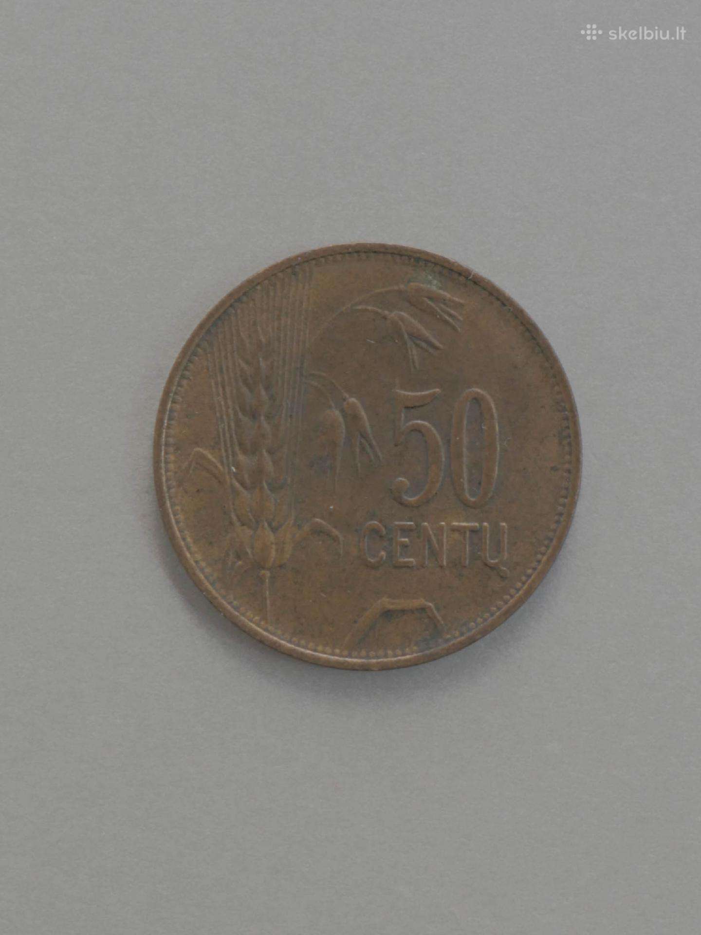 Tarpukario Lietuvos moneta – 50 centų (1925 m.)