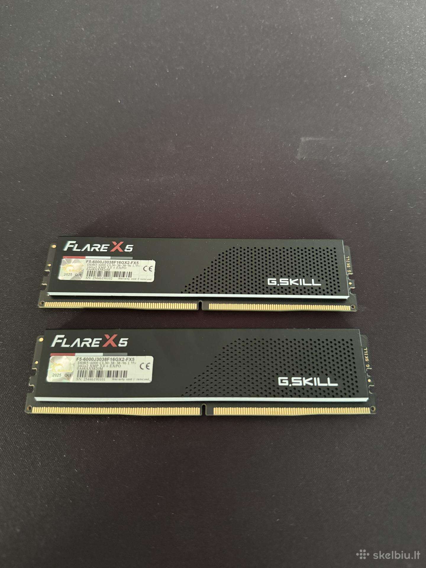 G.skill Flare X5 32gb (16 GB x 2) 6000mhz