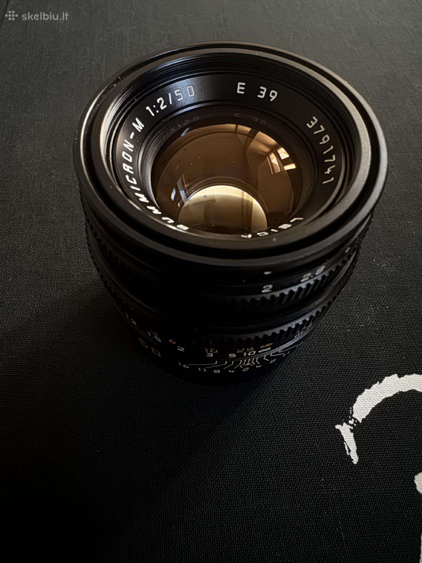 Leica Summicron-m 50mm puikios būklės