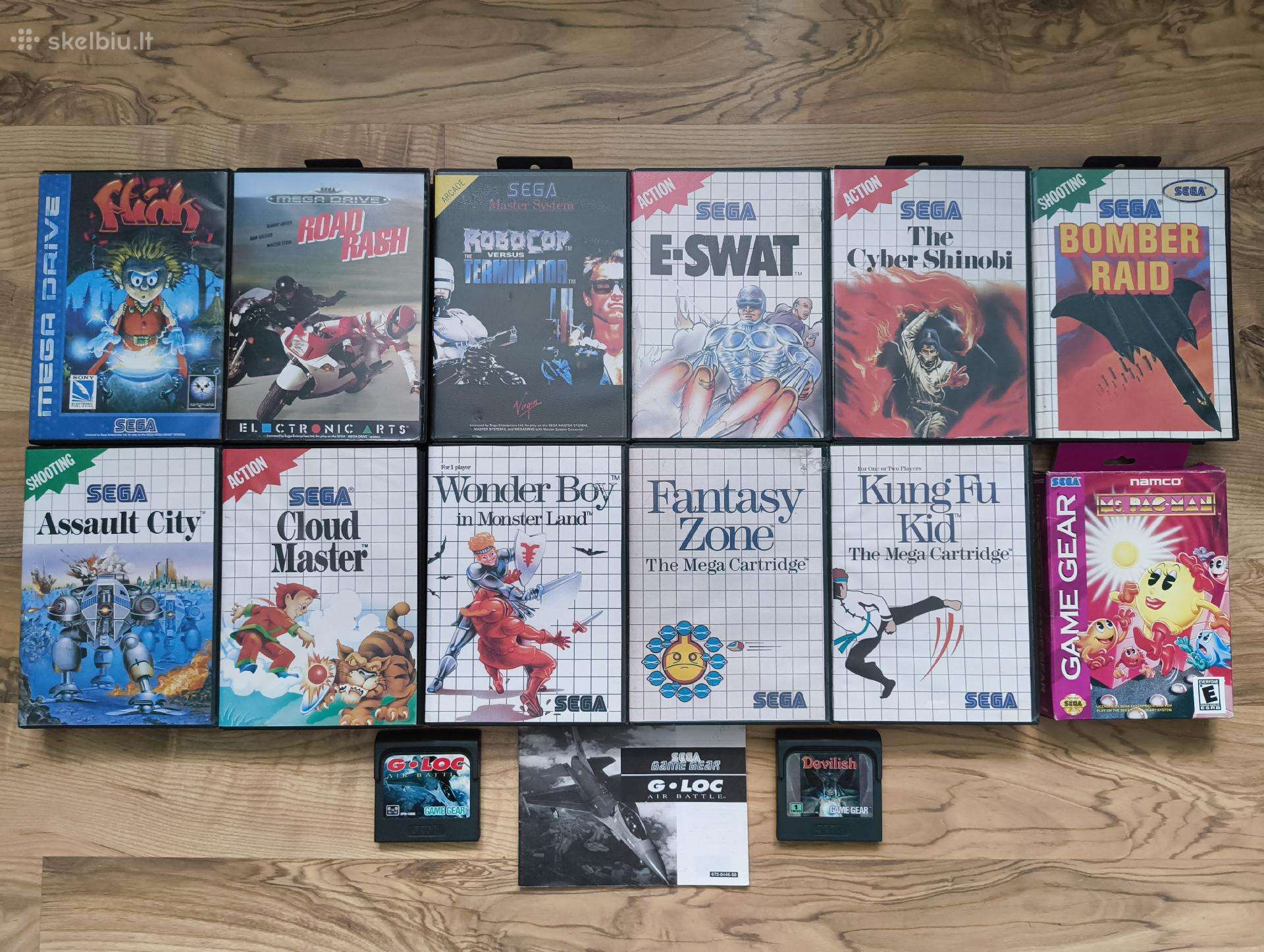 Mega Drive, Master System, Game Gear žaidimai