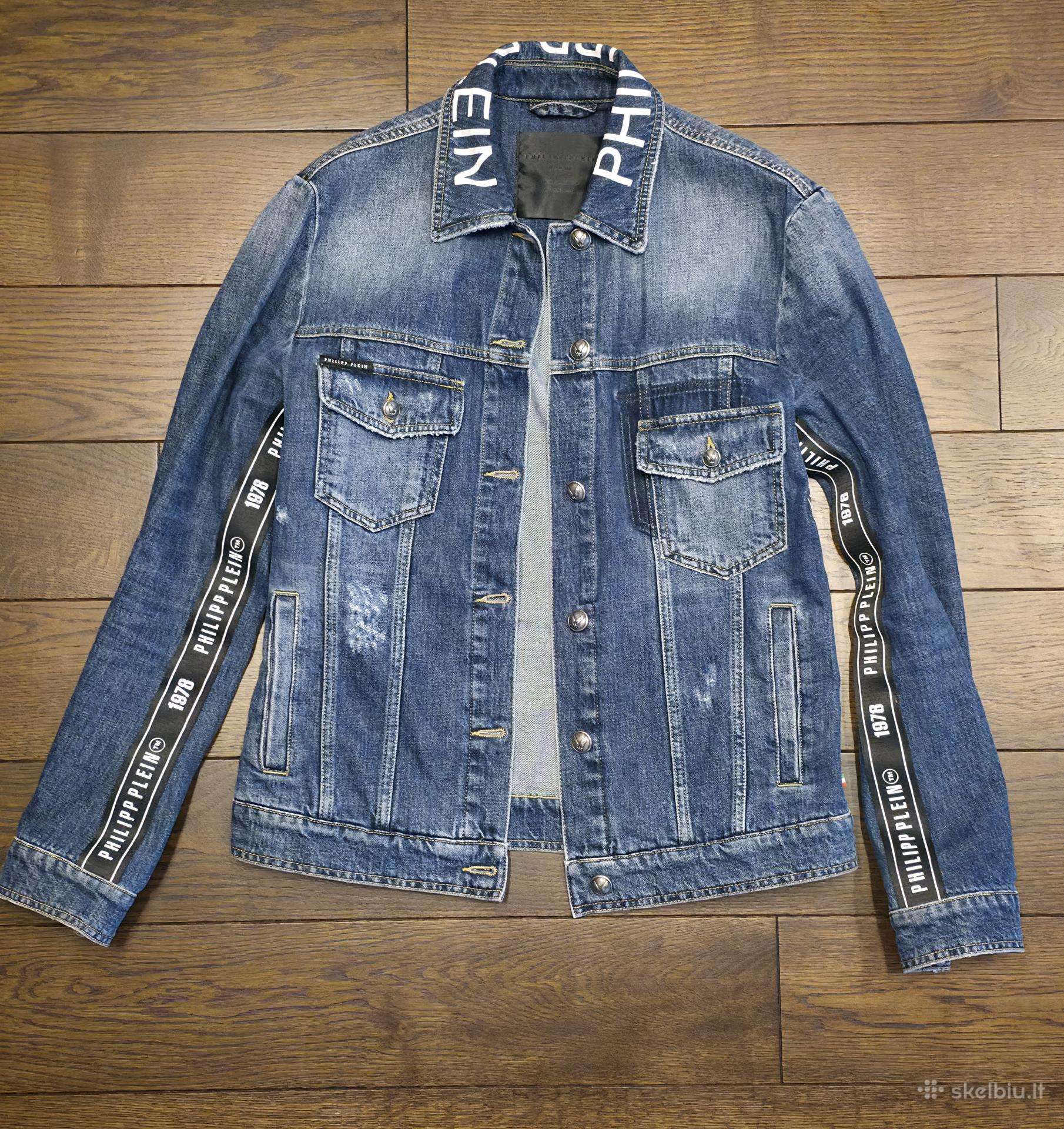 Originalus Philipp Plein džinsinis švarkas.