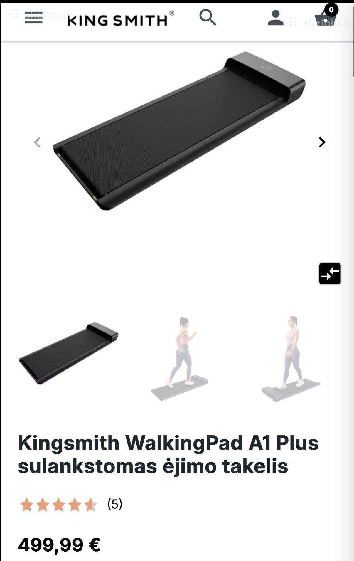 Kingsmith Walkingpad A1 ėjimo takelis