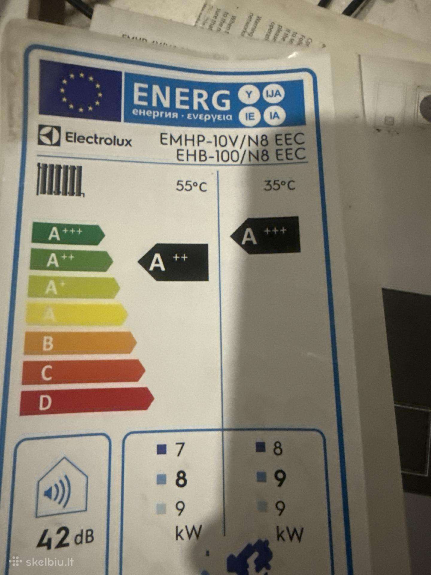 Electrolux Ehb-100/n8 + Emhp-10v/n8 šilumos