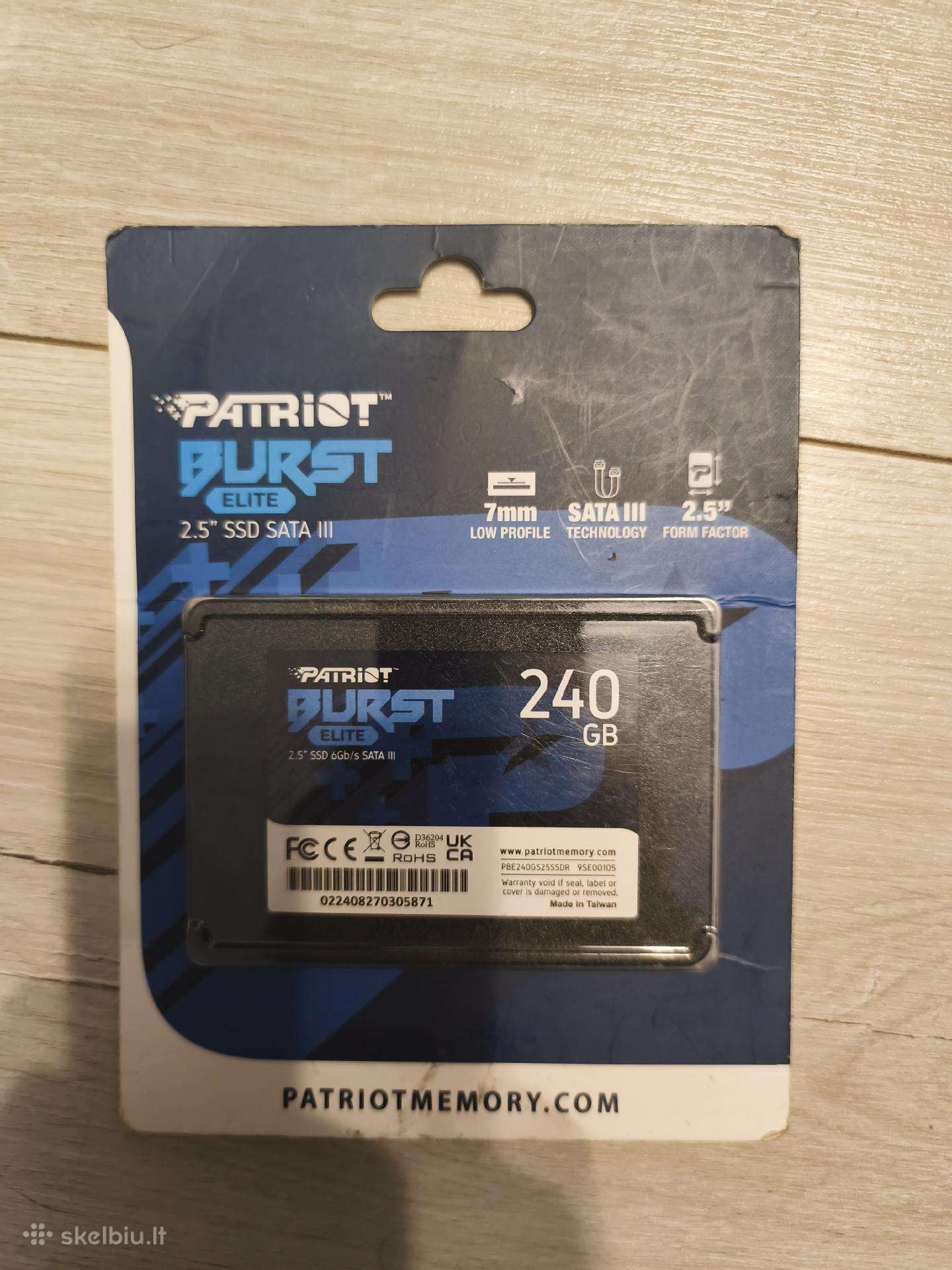 SSD 240 GB Patriot Burst Elite
