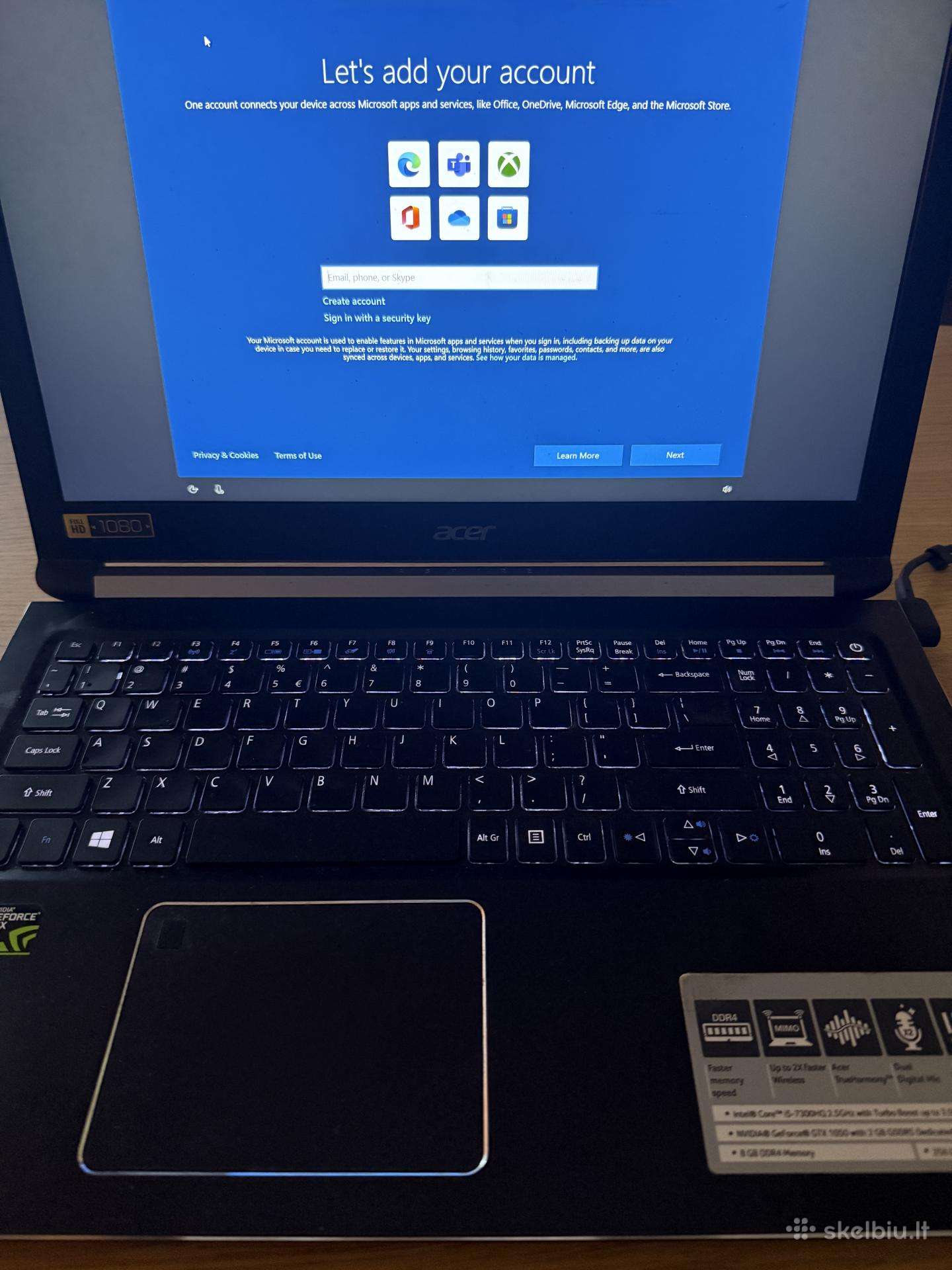 Parduodu Acer Aspire 7