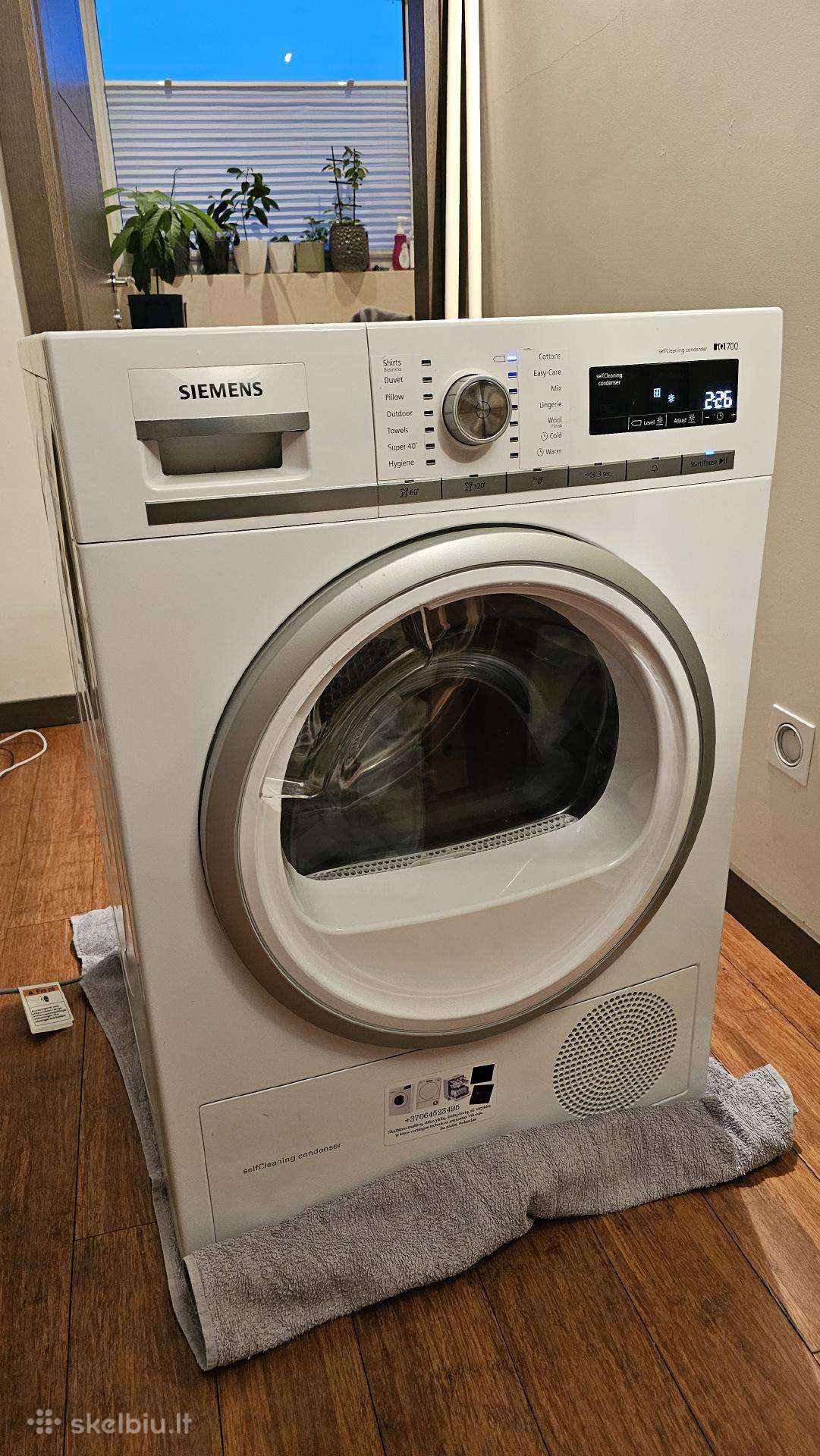 Siemens Iq700 džiovyklė (remontui, dalims)