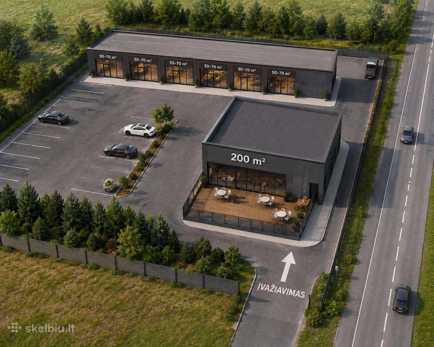 Nuomojamas komercinis sklypas Dovilų m. centre