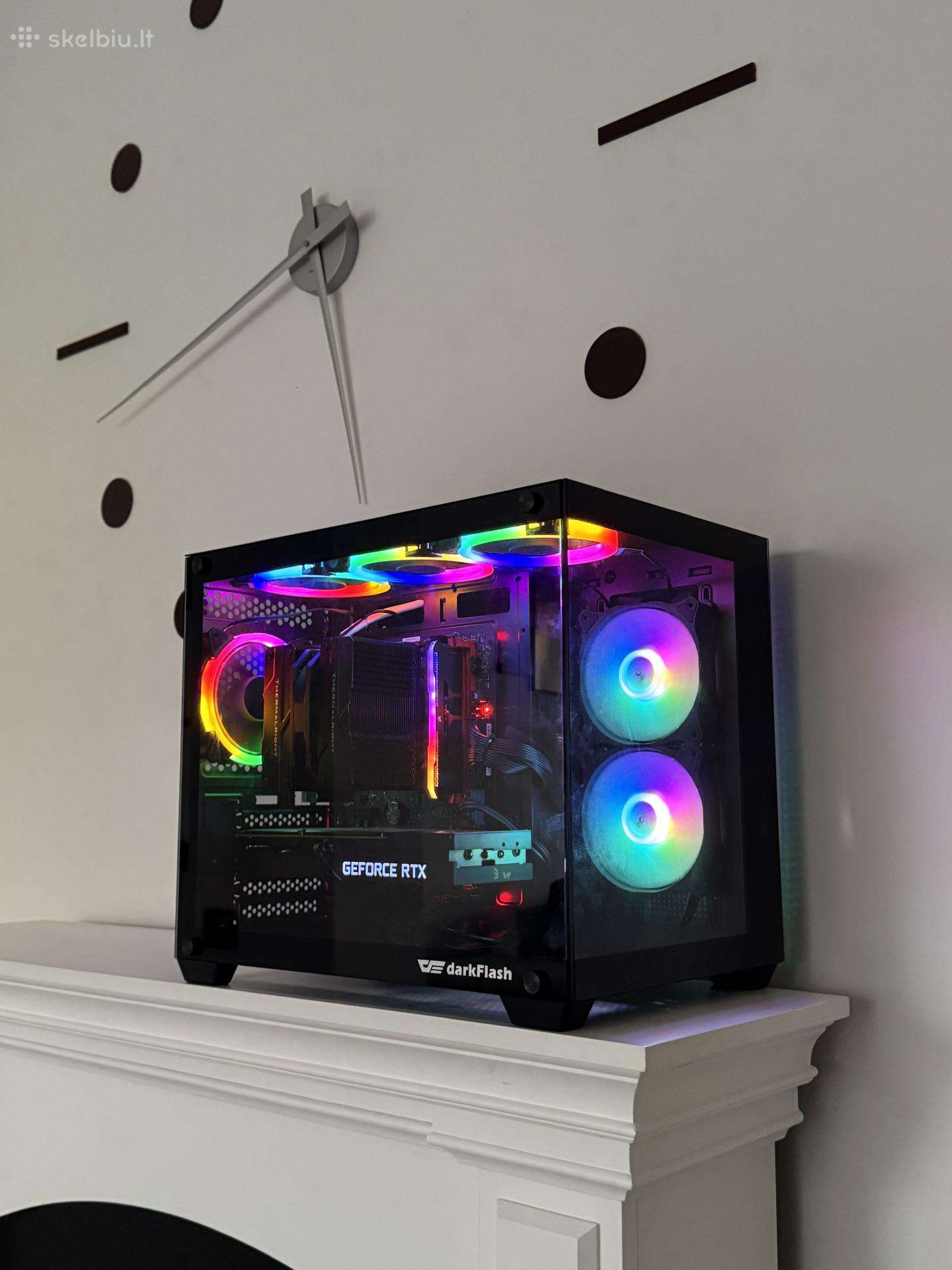 Žaidimų pc Rtx 3070 Ryzen 9 5900x 16gb RAM SSD