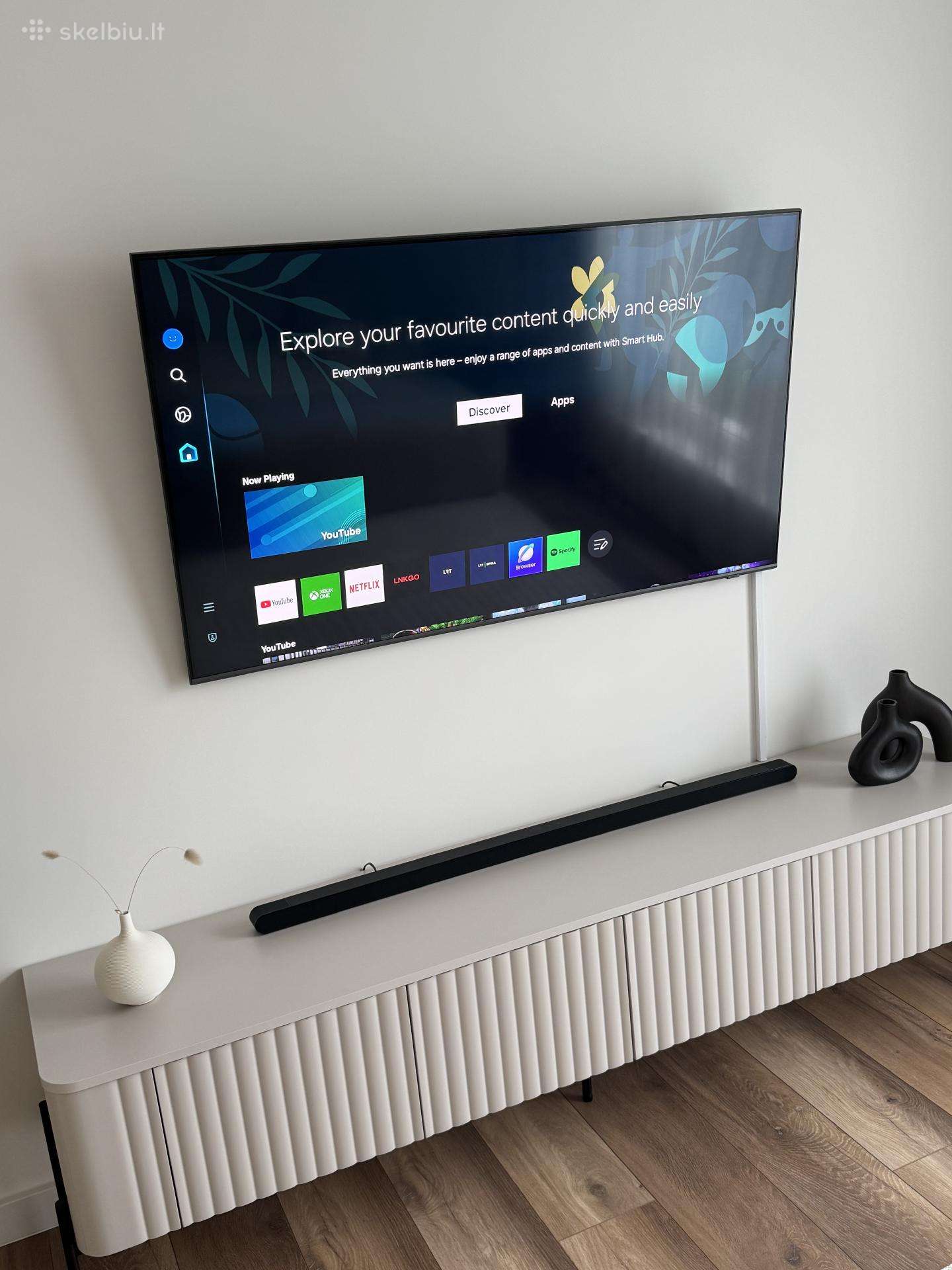 Samsung TV 55 ir Samsung soundbar