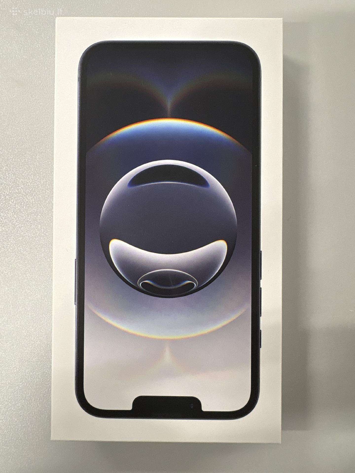 iPhone 16e Black 128 GB – neišpakuotas, naujas