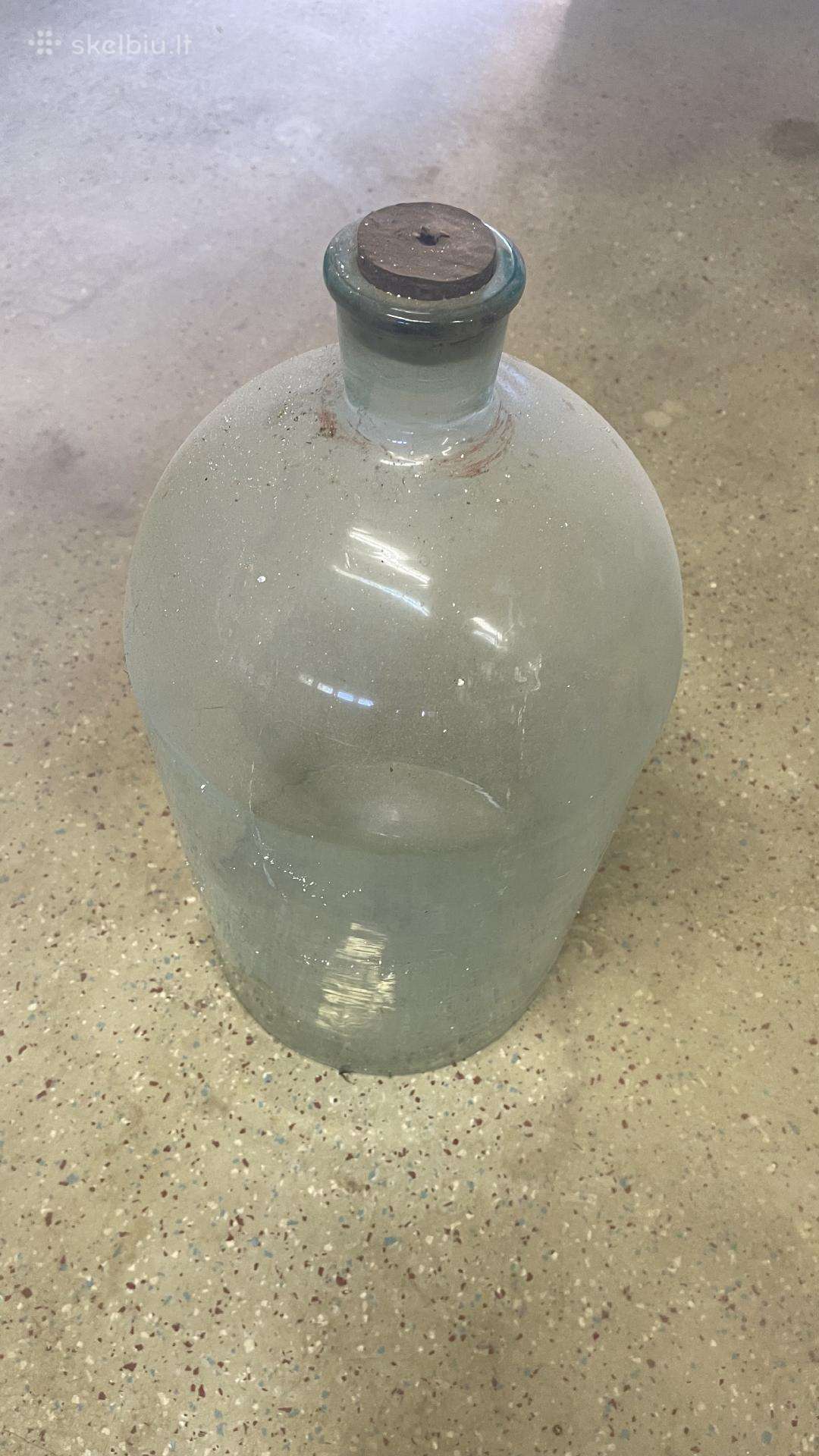 Didelis stiklinis indas, apie 15l