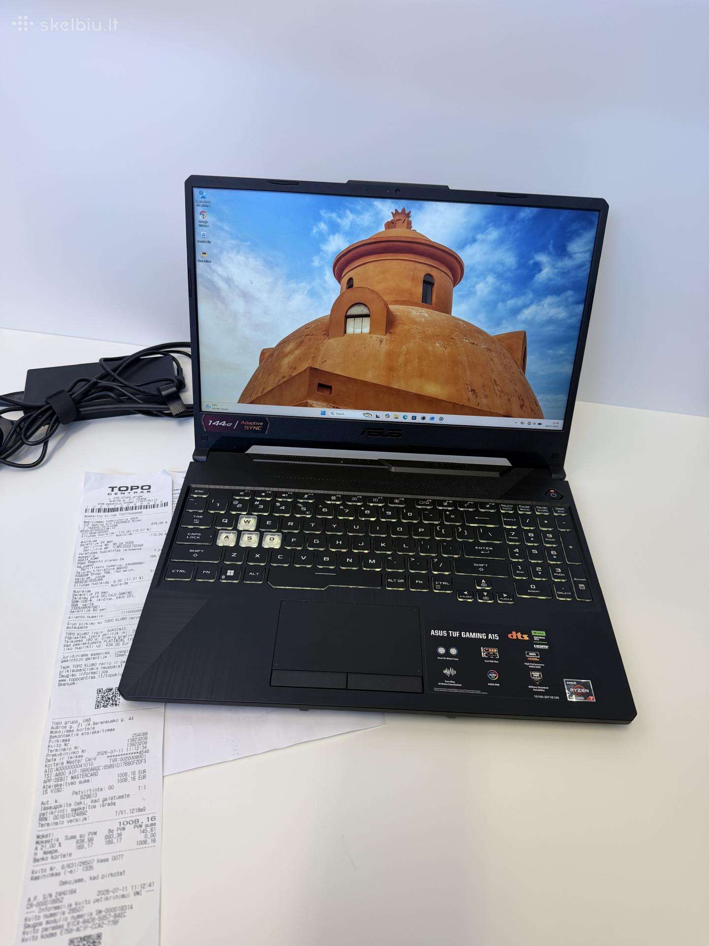 Naujas Asus Gaming Tuf A15 Ryzen 7 7445hs