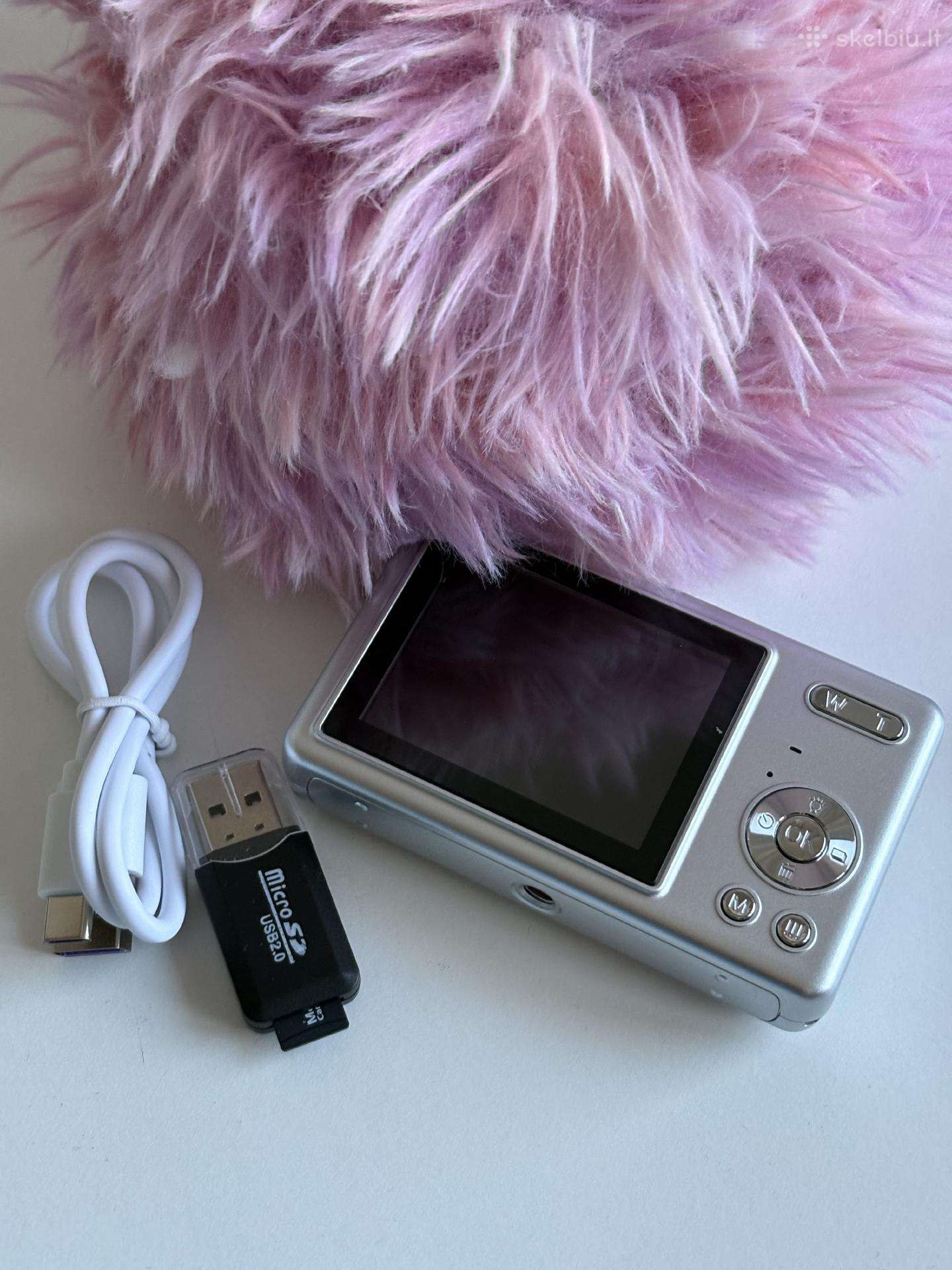 Y2k retro fotoaparatas su 8 GB juodas