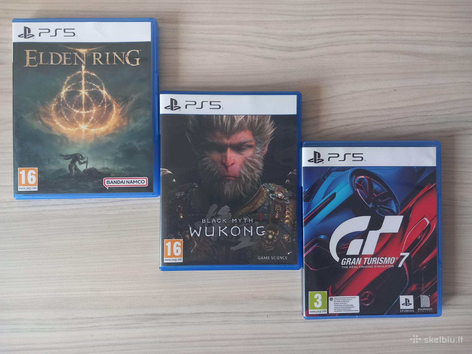 Elden ring, gran turismo 7, wukong