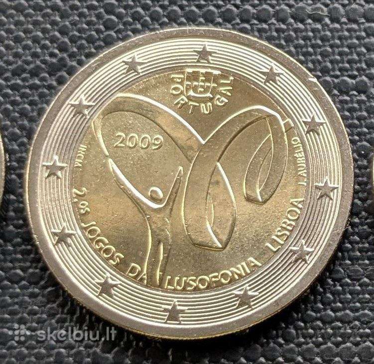 Portugalija 2 eur 2009 proginė Unc moneta