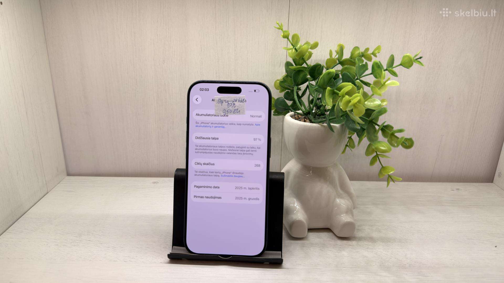 iPhone 17 pro -256gb - 97 baterija su garantija!