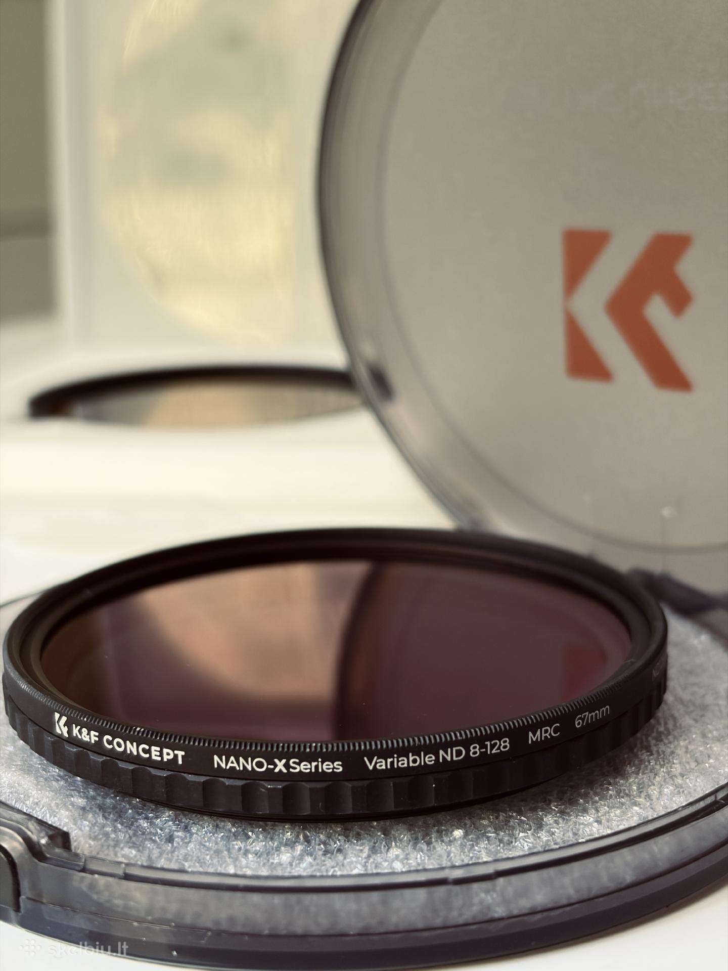 Parduodamas K&f Nano-x - 67mm 8-128 Nd filtras