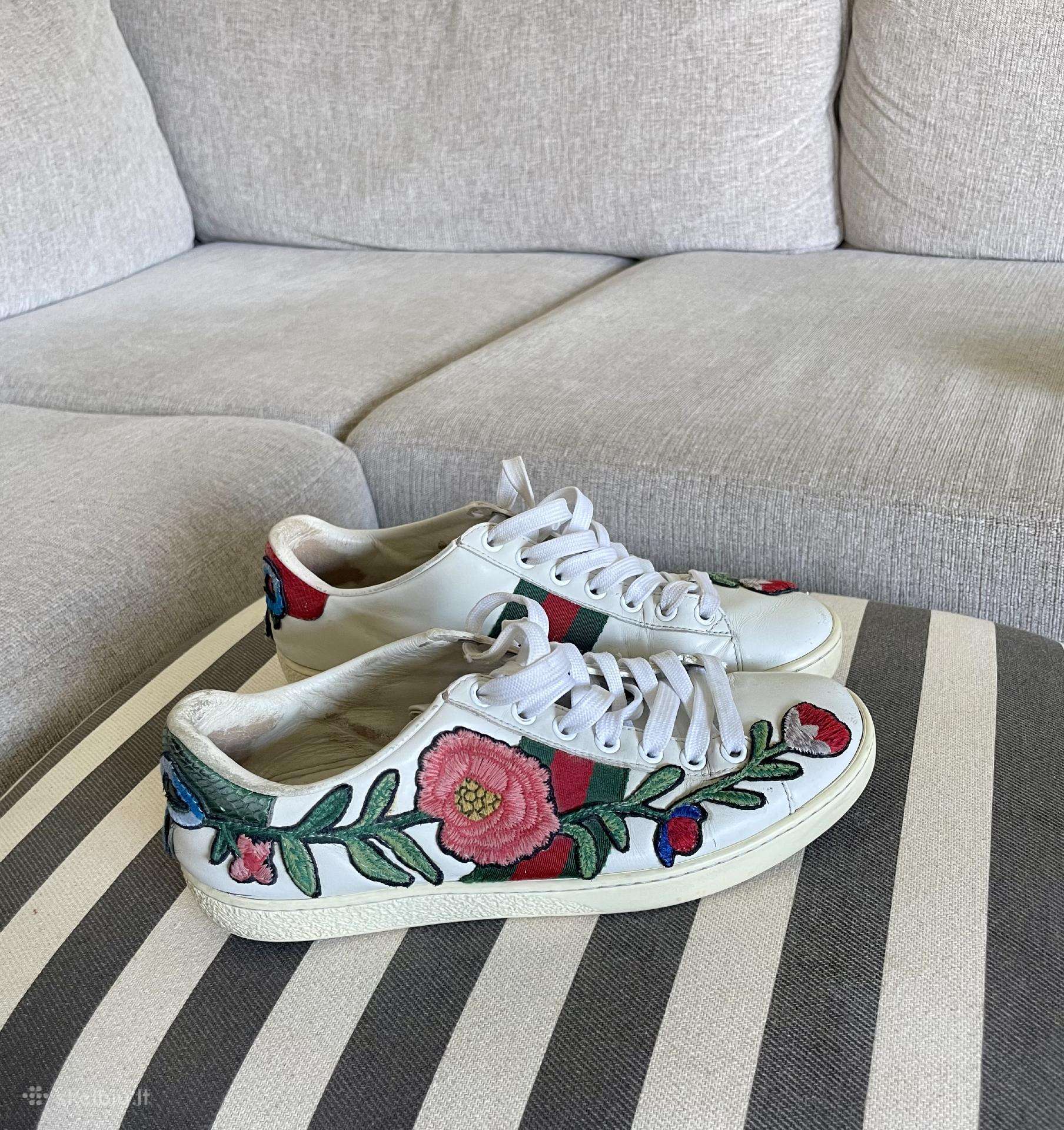 Originalūs Gucci Ace Embroidered Floral kedai