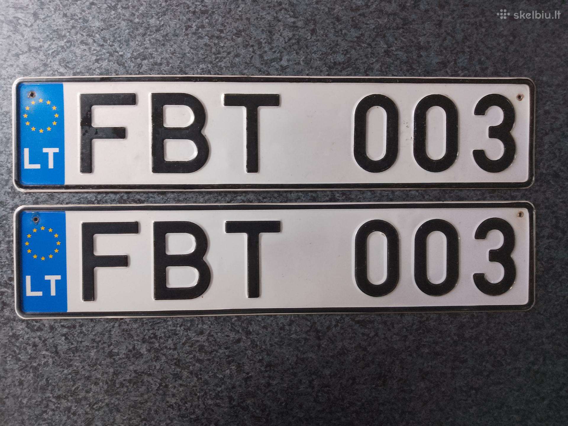 Automobilio Valstybiniai numeriai