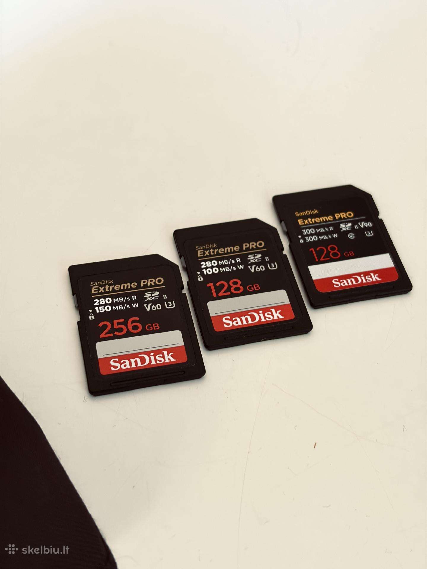 Sandisk Extreme Pro Uhs-II V60/v90 kortelės