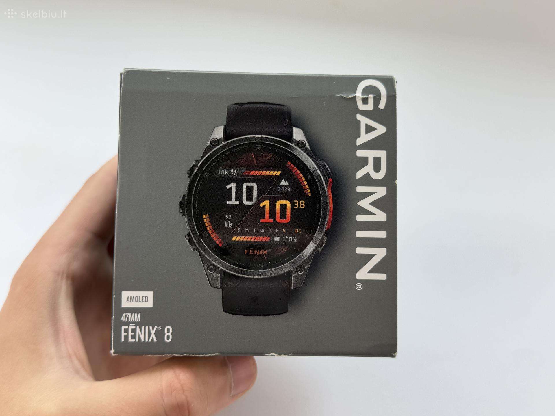 Naujas Garmin Fenix 8 47mm Amoled
