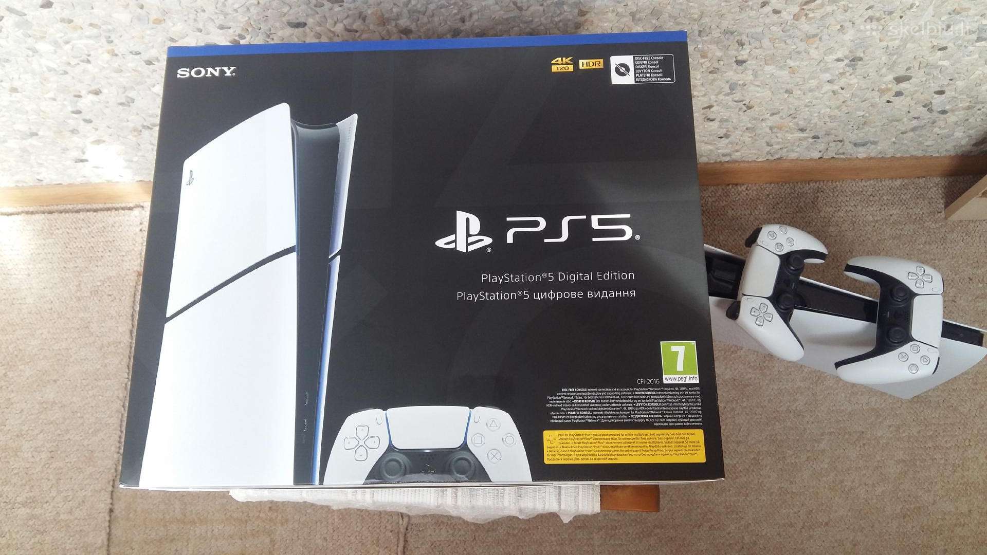 Sony ps5 su 2 pulteliais bei lt garantija