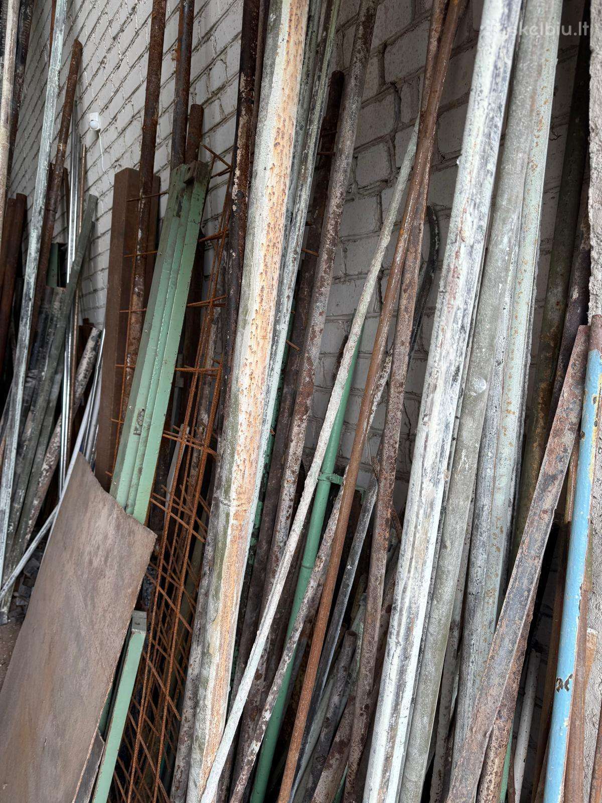Metalo vamzdžiai, loviai, sijos, grotos