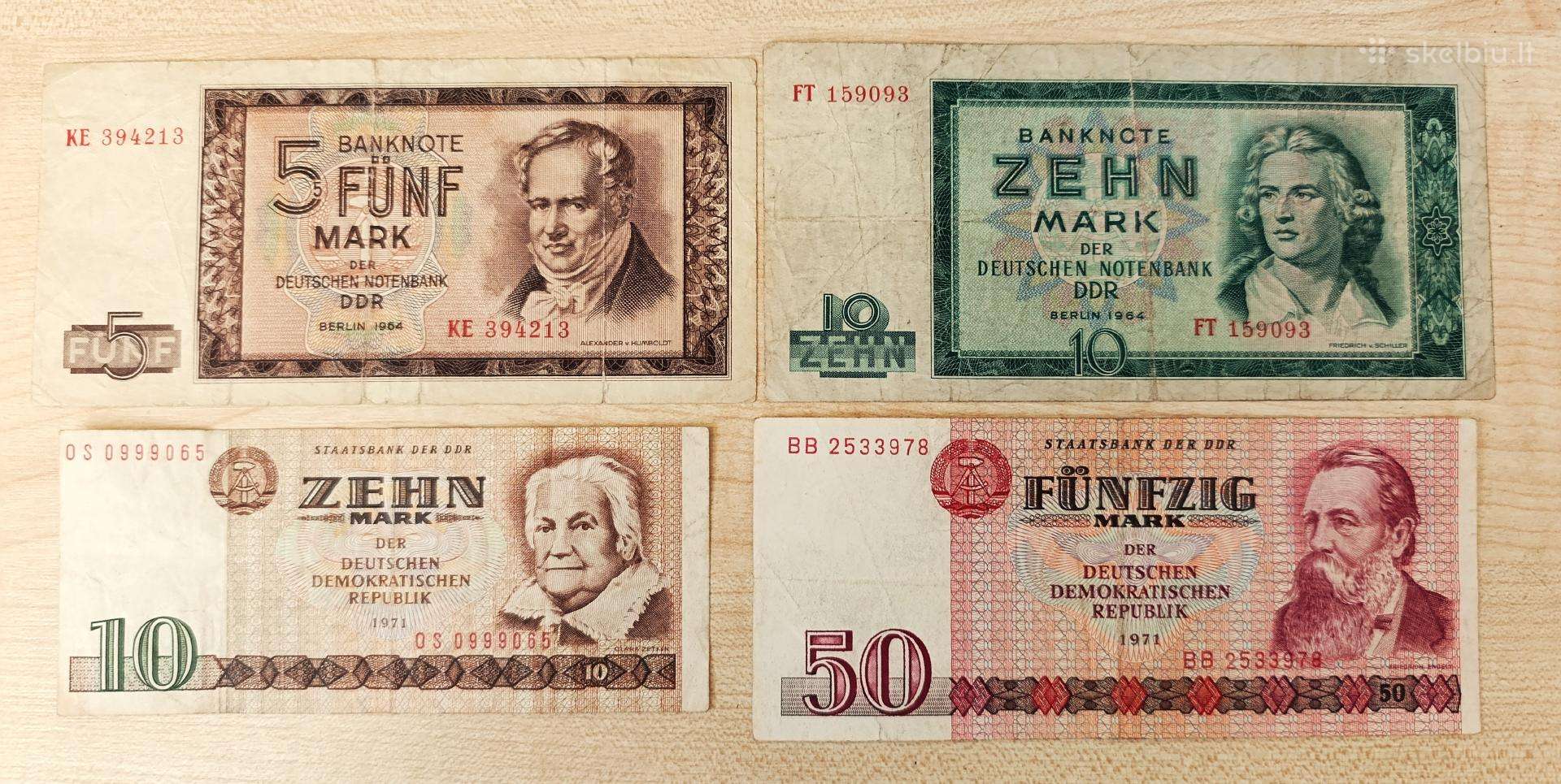 Ddr banknotos.