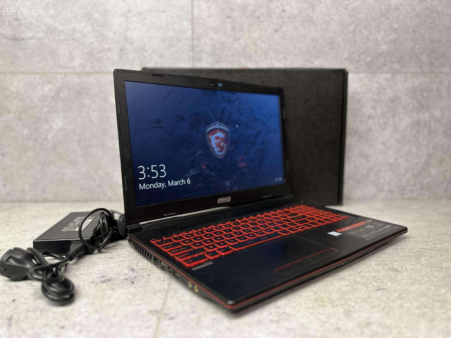 Msi Gaming 15.6fhd i5 4,0gh 16gb Gtx1050ti SSD+1tb