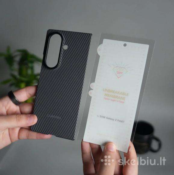 Samsung Galaxy Z Fold 7 originalus dėklas Carbon