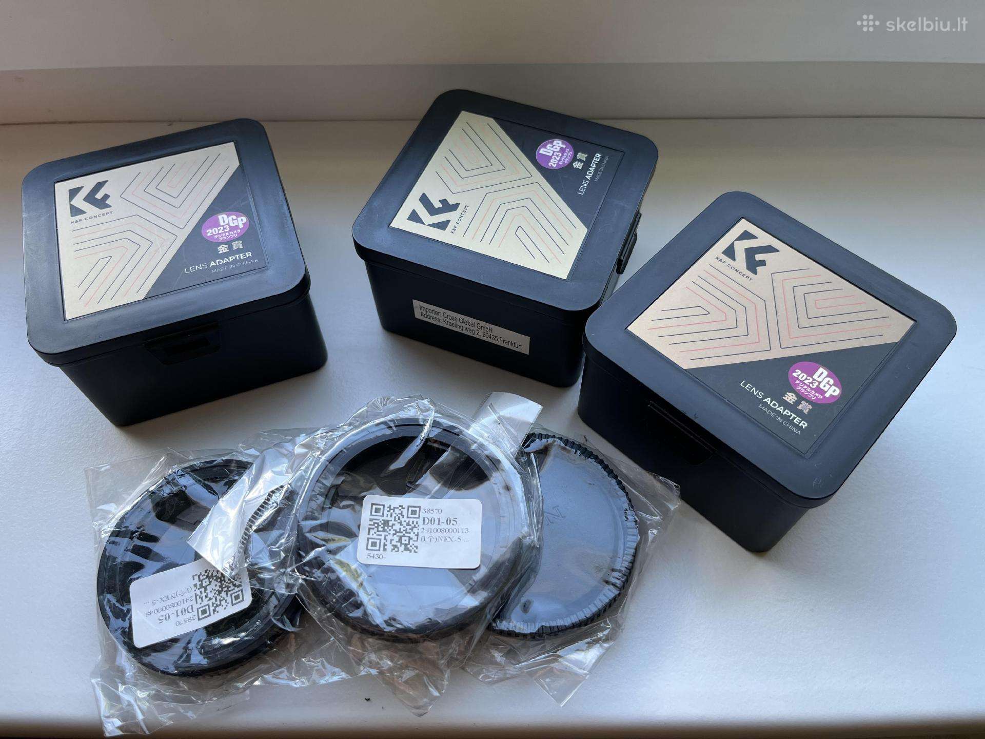 Parduodami keli K&f foto adapteriai Sony sistemai